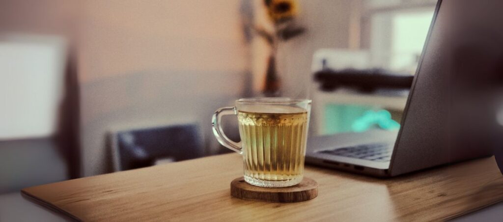verre de sirop bureau