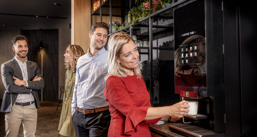 pause café au travail