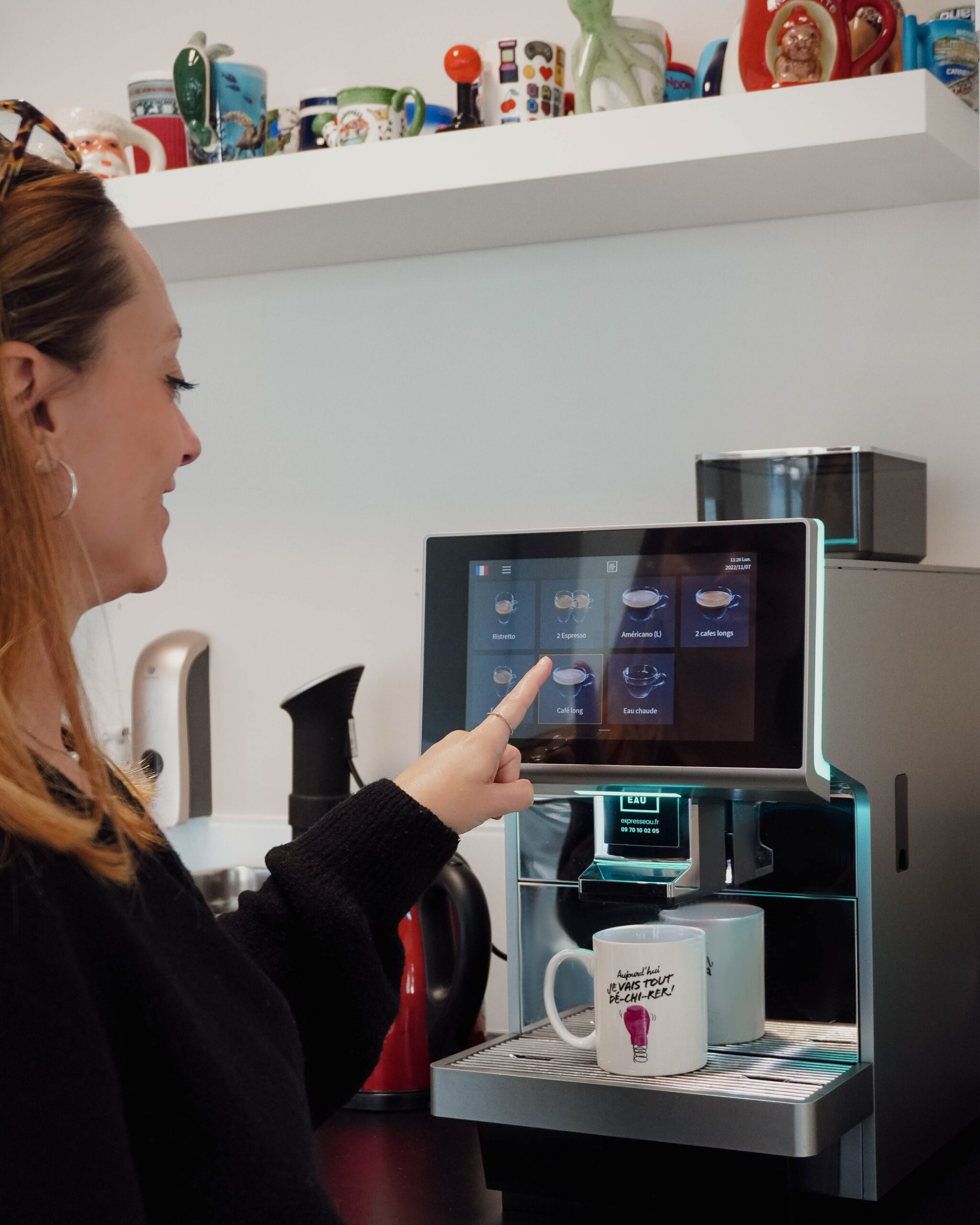 Pleyce machine café grains bureau Elin