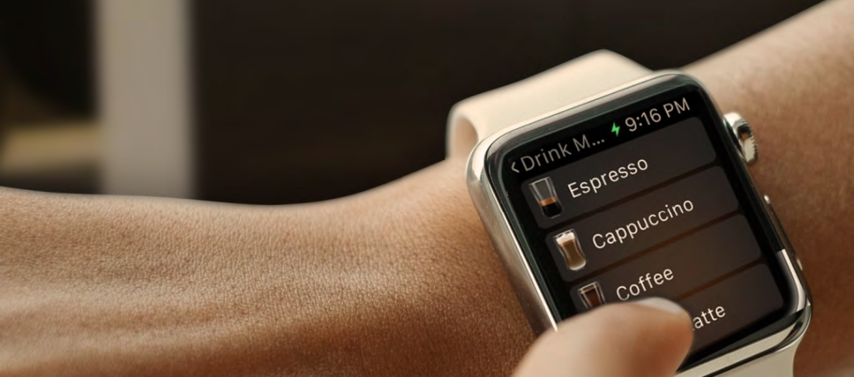 machine à café paiement par smartphone ou montre connectée
