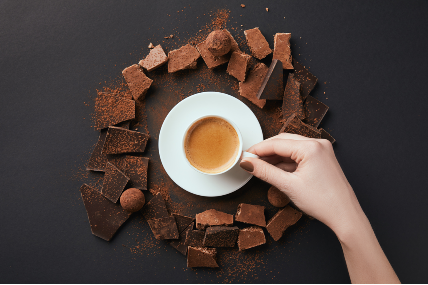 Votre resolution 2020 boire du cafe et manger du chocolat