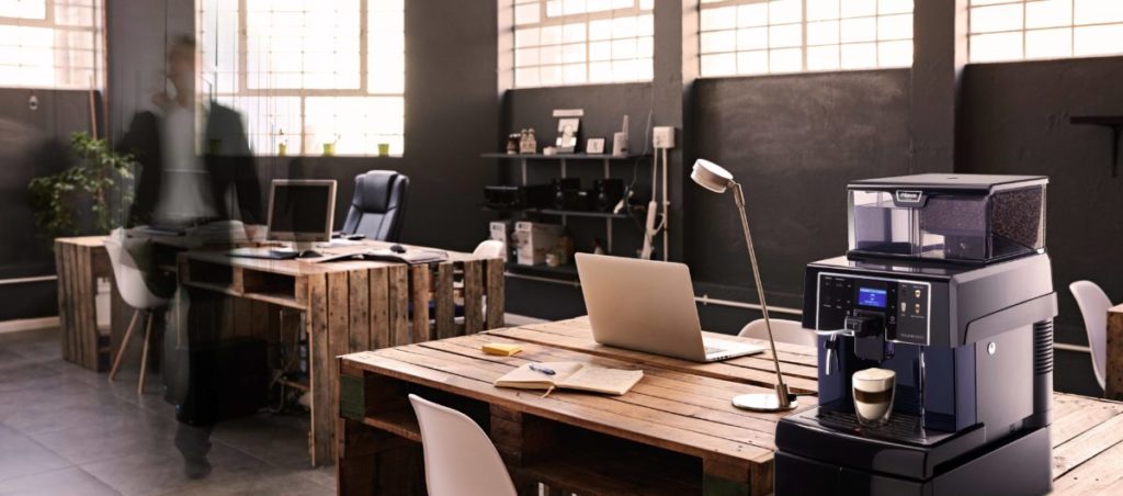 bureau, machine à café, pause