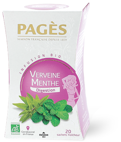 infusion bio digestion verveine menthe